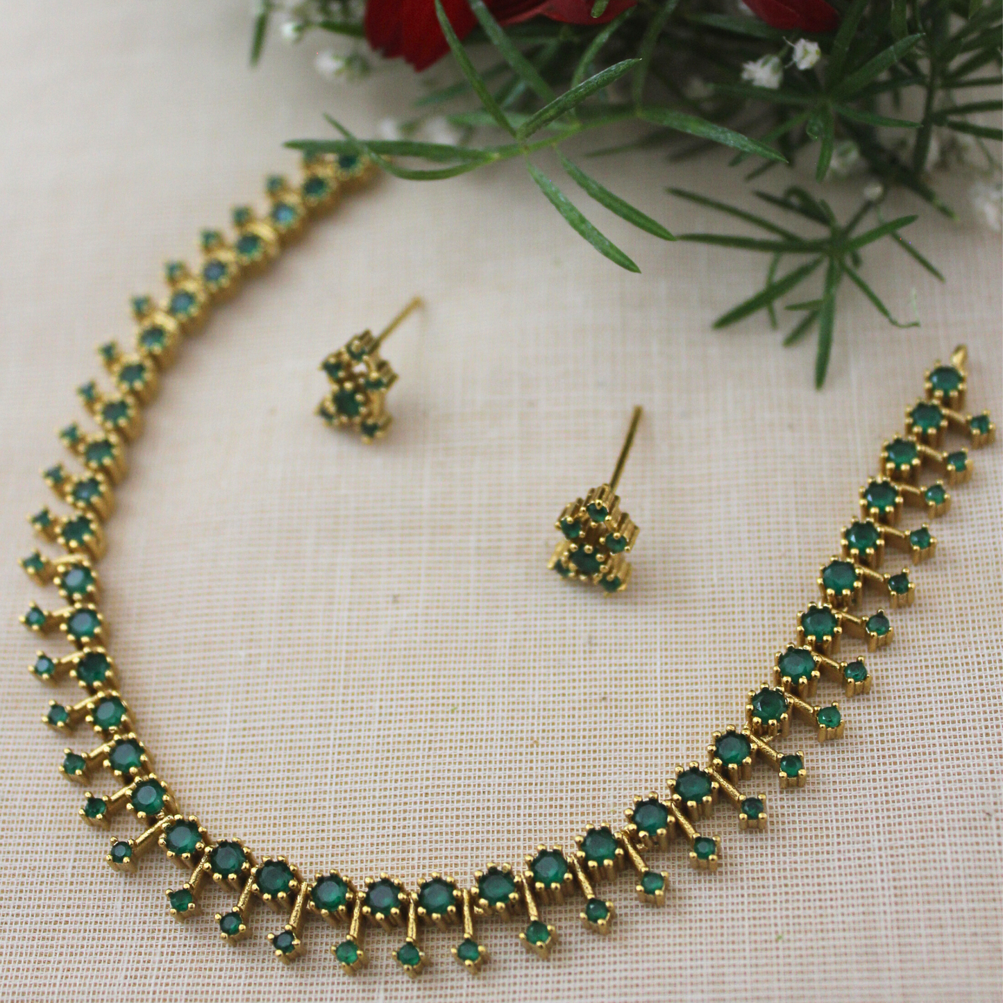 Shyamala Antique Matte Necklace Set