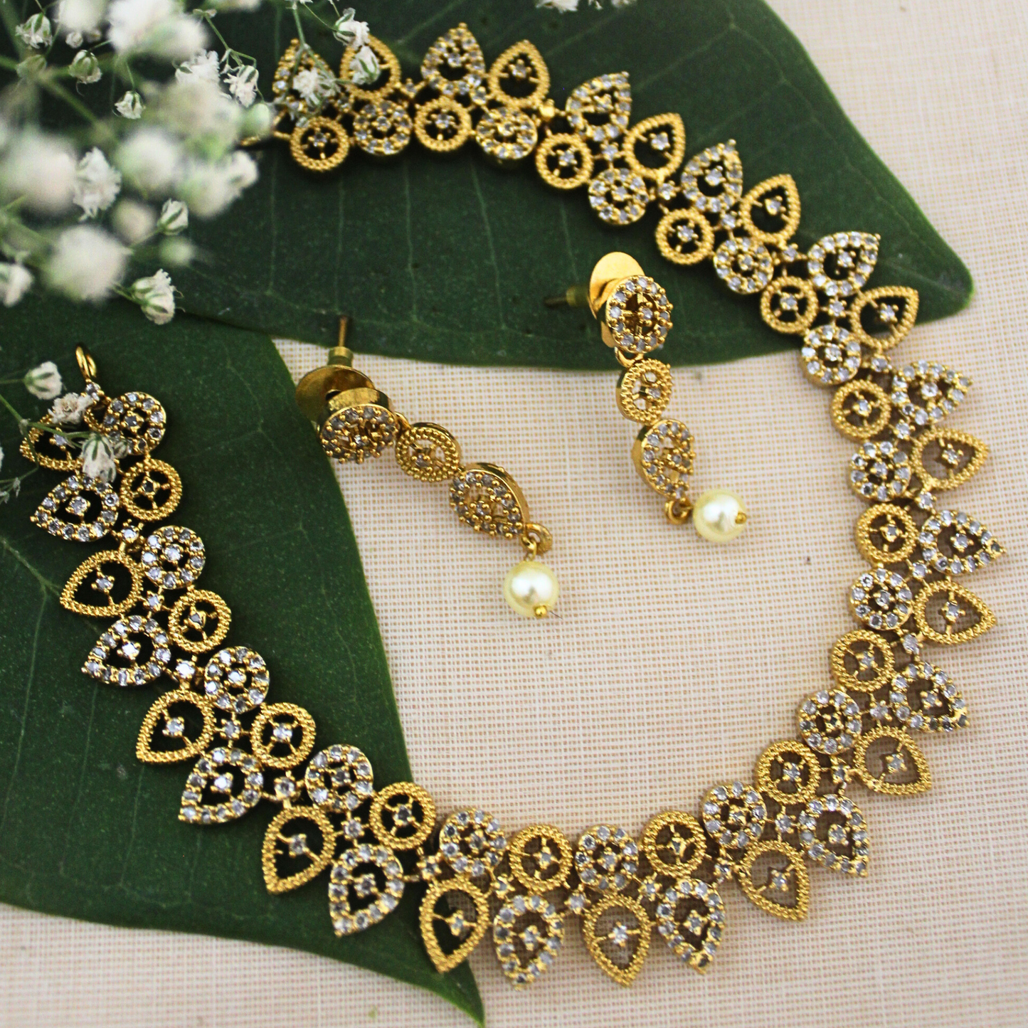 Shweta Antique Matte Necklace Set