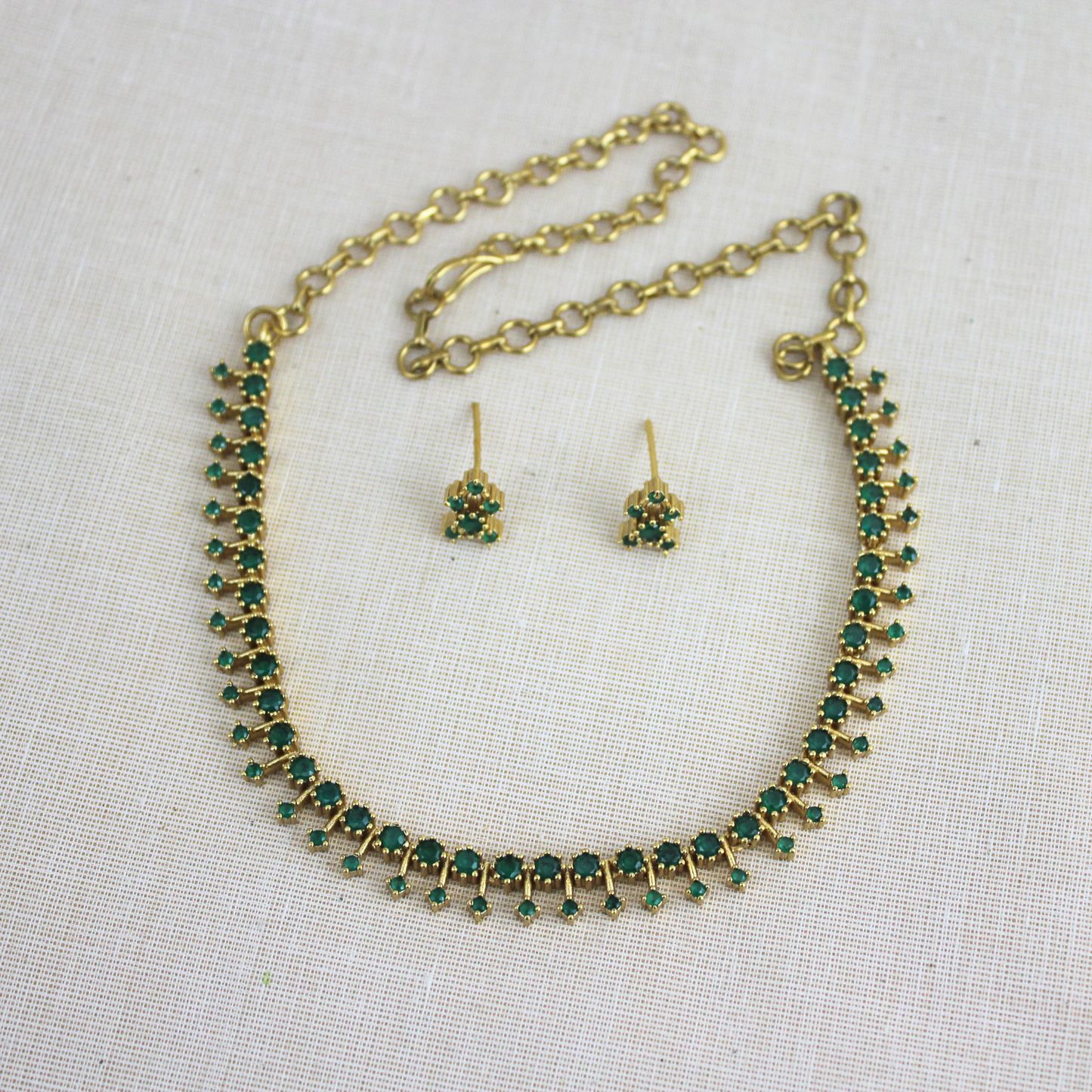 Shyamala Antique Matte Necklace Set