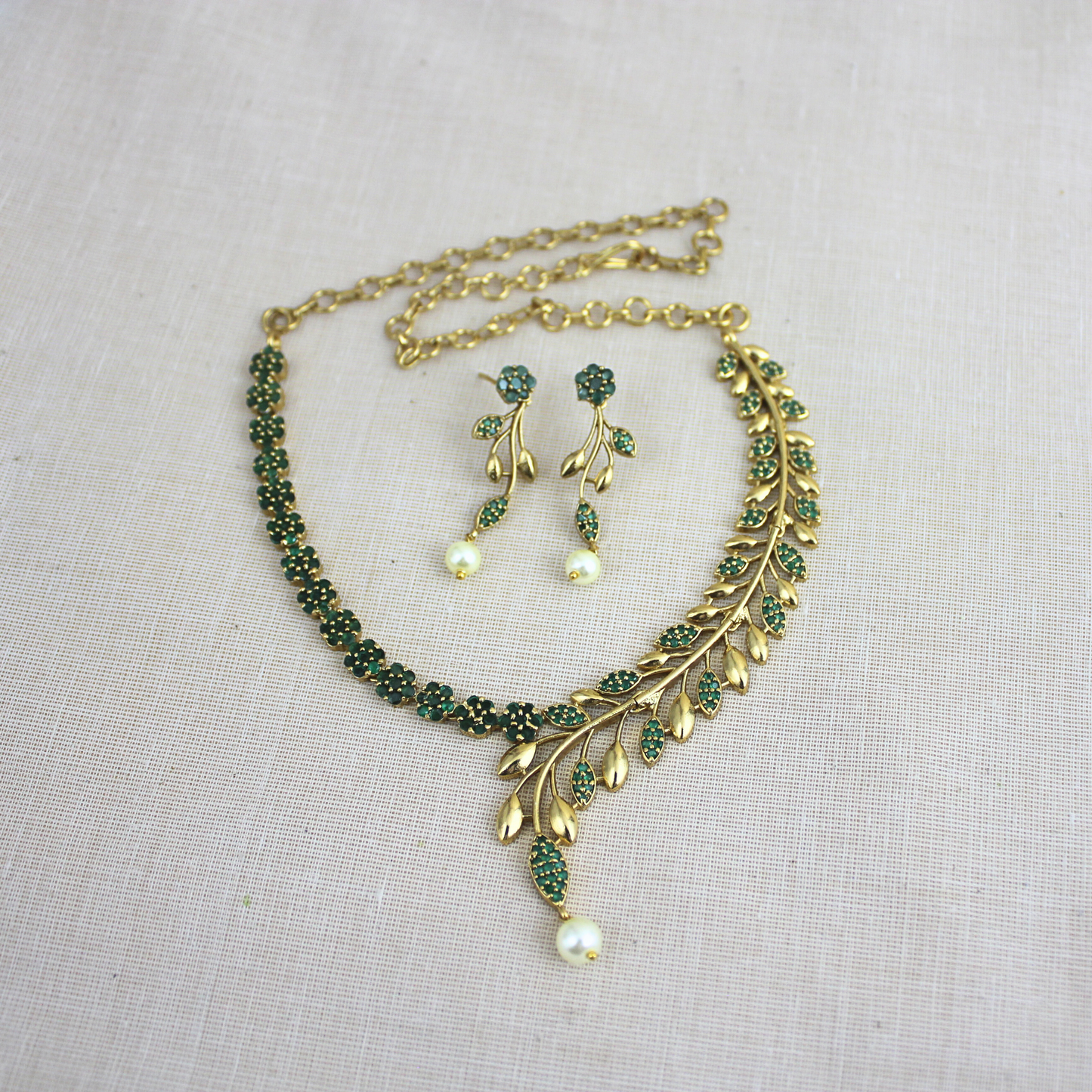 Shyamala Antique Matte Necklace Set