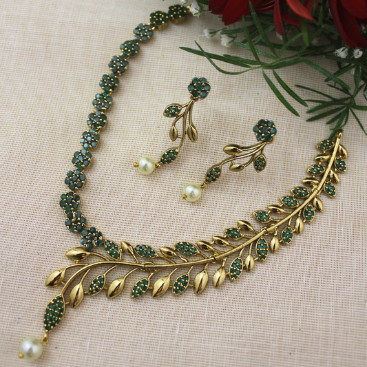 Shyamala Antique Matte Necklace Set