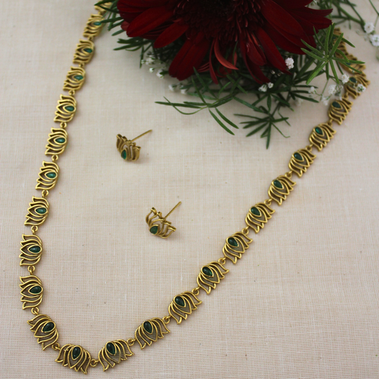 Shyamala Antique Matte Necklace Set
