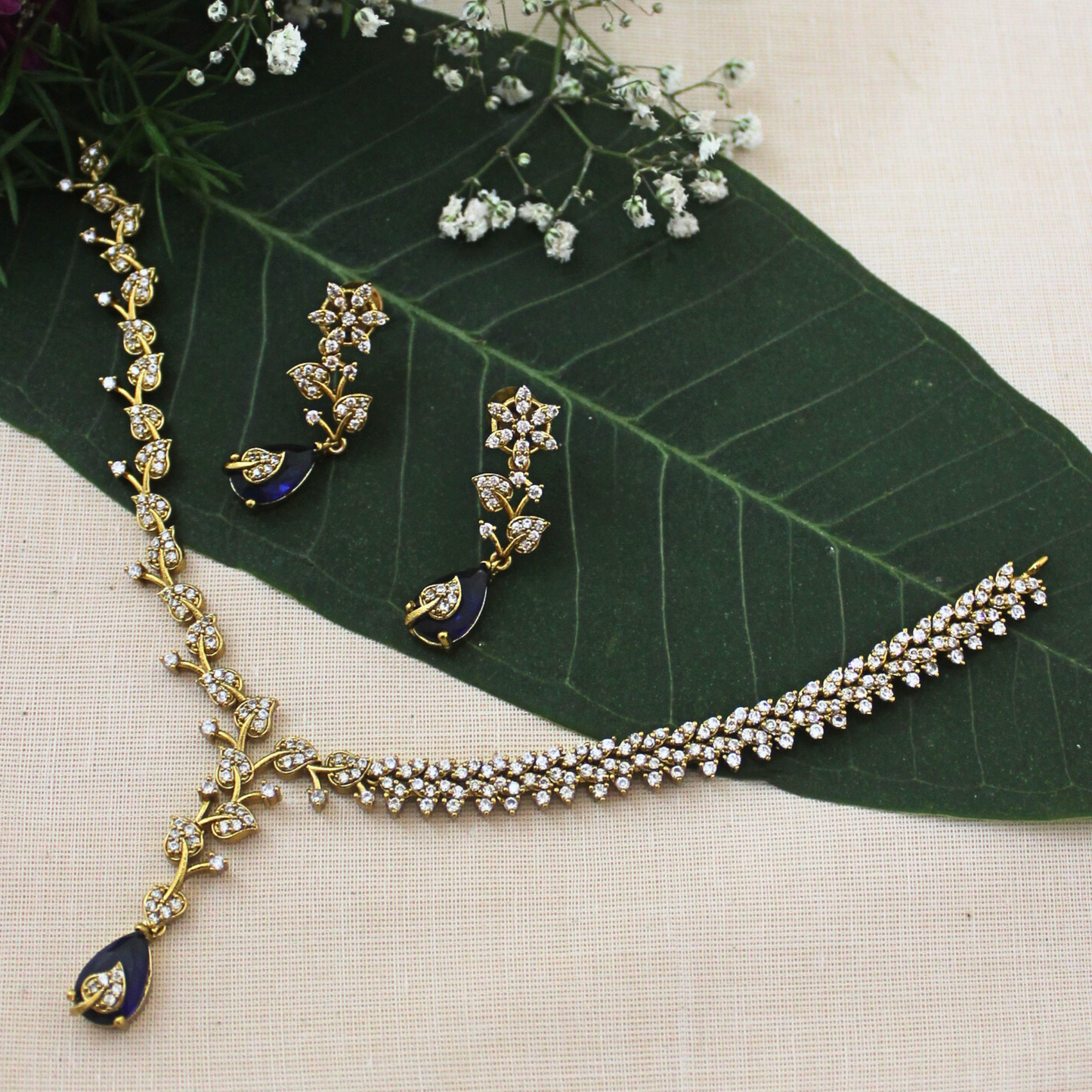 Shyam Antique Matte Necklace Set