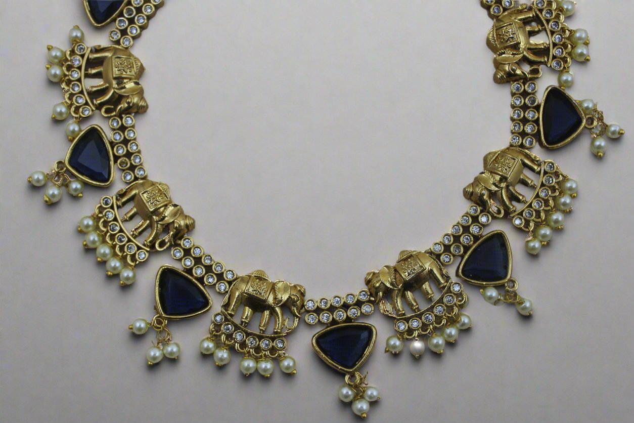 Shyam Antique Matte Necklace Set
