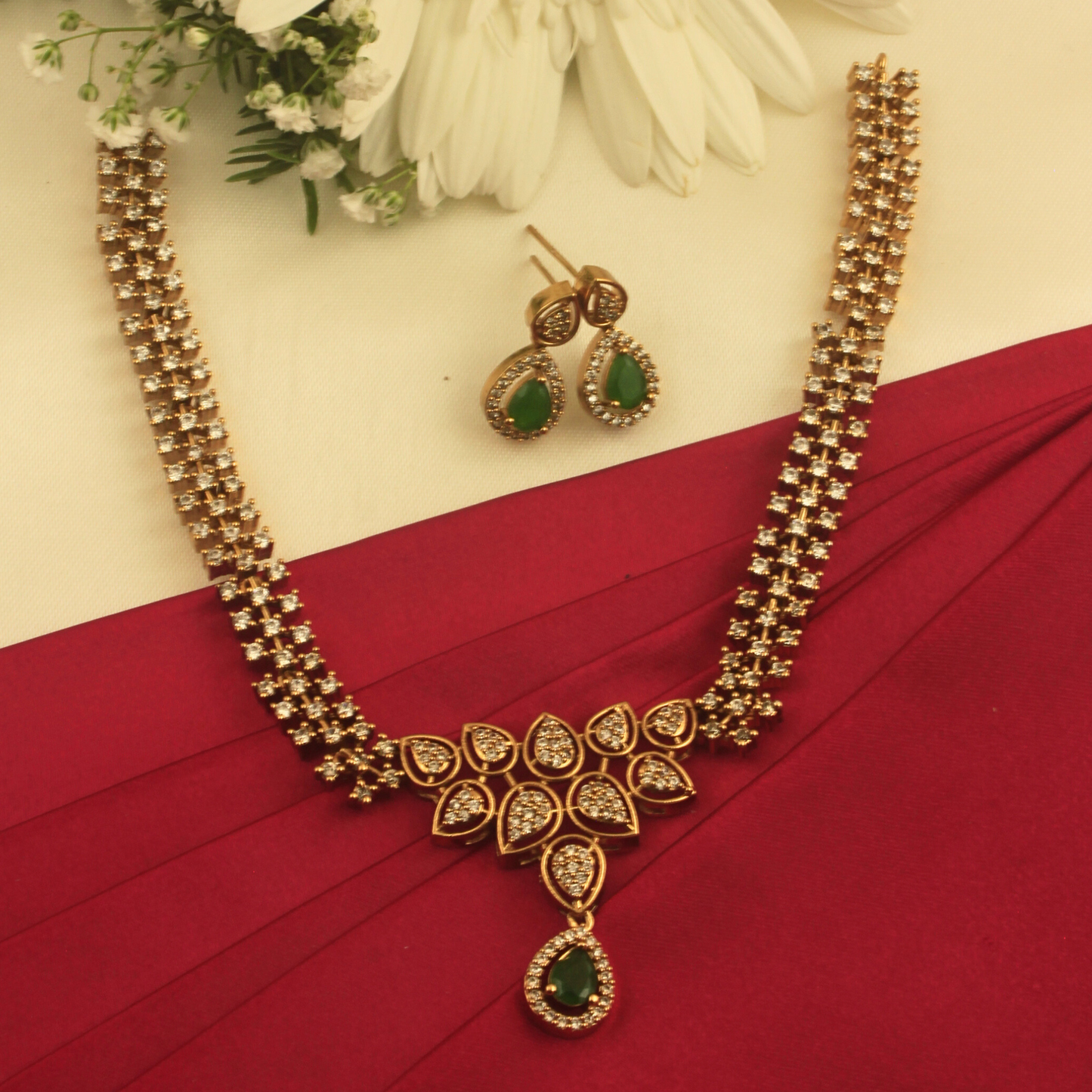 Shyamala Antique Matte Necklace Set