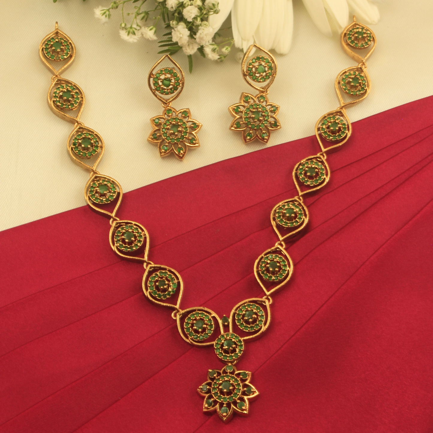 Shyamala Antique Matte Necklace Set
